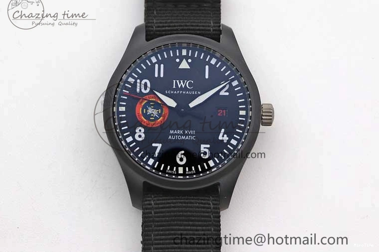 MIROTIME 0717 Mark XVIII ‘TOPGUN SFTI’ Ceramic M+F Best Edition Black Dial on Black Nylon Strap A MultiPurpose 7047